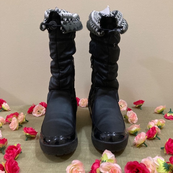 NWT Totes Waterproof Black Boots "Caroline 2" 10M - Picture 6 of 16